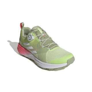 adidas Trail-Laufschuhe Terrex Two (BOA-Schnürsystem, atmungsaktiv) limegrün Herren